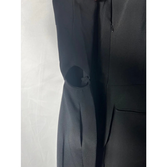 Adelyn Rae Wide-Leg Sleeveless‎ Keyhole Jumpsuit Small Black - Picture 4 of 11